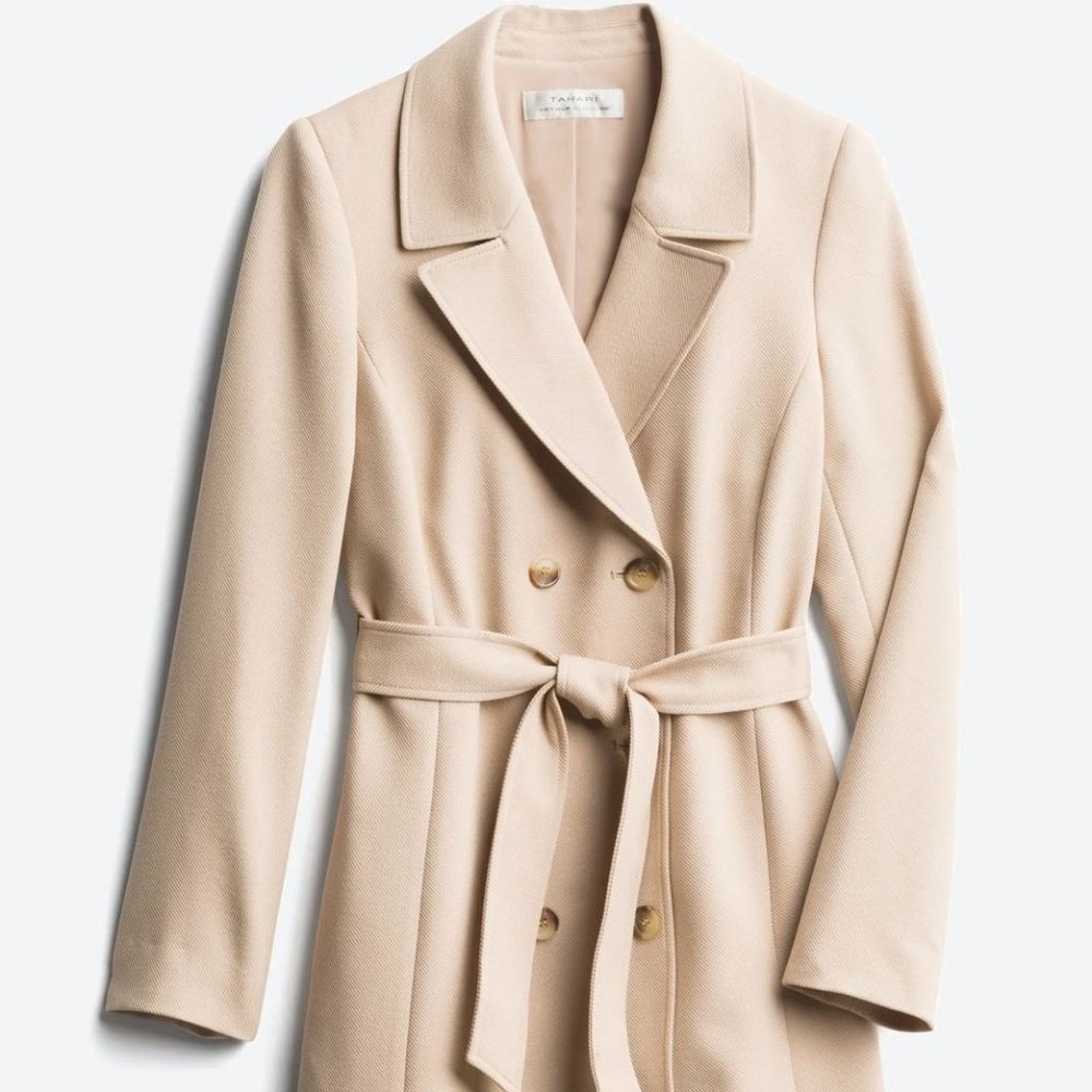 NWT Tahari Women's Double Breasted Trench Coat